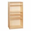 sprogs wooden bookcase with five shelves - natural finish, 30" x 12" x 60" h logo