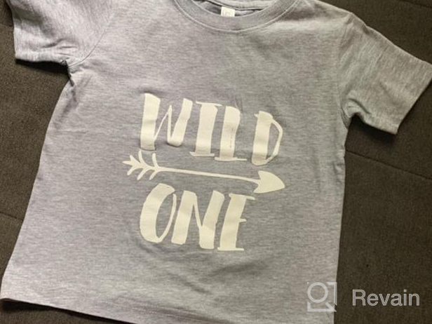 img 1 attached to Wild One First Birthday Shirt: Adorable Top for Your Little One's 1st Birthday Celebration! review by Amy Jackson