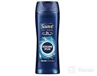 🧼 suave men's refreshing body wash, 12 ounce (pack of 6) logo
