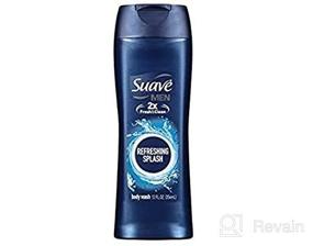 img 4 attached to 🧼 Suave Men's Refreshing Body Wash, 12 Ounce (Pack of 6)