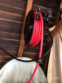 img 5 attached to Get Max 300PSI With ReelWorks Retractable Air Hose Reel Featuring Hybrid Polymer Hose And Polypropylene Drum!