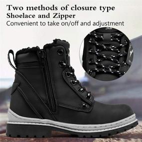 img 2 attached to VITUOFLY Boys Boots Adventure Anti Skid Boys' Shoes : Outdoor