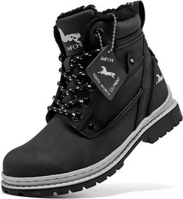 img 4 attached to VITUOFLY Boys Boots Adventure Anti Skid Boys' Shoes : Outdoor