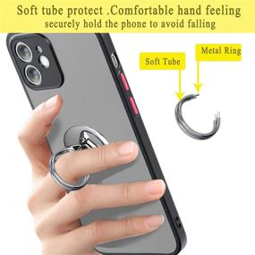 img 2 attached to 📱 ULVMYRING 3 in 1 Cell Phone Ring Holder Finger Kickstand - Phone Ring Grip, 360° Rotation Phone Kickstand, CD Slot & Air Vent Car Phone Mount, Compatible with iPhone, Samsung, LG and More (Silver)