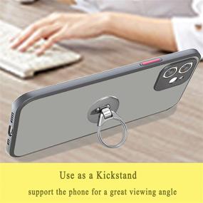 img 3 attached to 📱 ULVMYRING 3 in 1 Cell Phone Ring Holder Finger Kickstand - Phone Ring Grip, 360° Rotation Phone Kickstand, CD Slot & Air Vent Car Phone Mount, Compatible with iPhone, Samsung, LG and More (Silver)