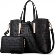 women's tcife satchel shoulder tote bags, purses and wallets logo