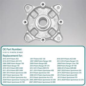 img 3 attached to 🔧 Polaris RZR 800 Rear Wheel Hub Repair Kit Replacement - Upgraded Assembly for Ranger 500 570, Sportsman 550 700 & More - Replaces OEM Part #'s 5135113, 7518378, 3514635