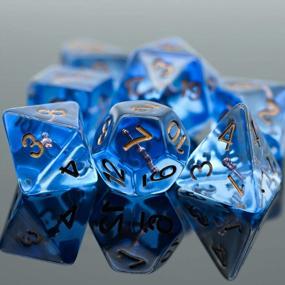 img 2 attached to 7-Piece Wizard Themed Polyhedral DND Dice Set With Magic Wand For Role Playing Games Such As Dungeons And Dragons RPG, MTG, And Table Games - Perfect For Dice Collectors And Gamers