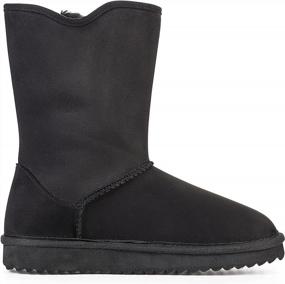 img 1 attached to KRABOR Women'S Suede Snow Boots - Mid-Calf Winter Shoes With Side Bows, Size 6-11