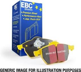 img 1 attached to EBC Brakes DP41563R Yellowstuff Street and Track Brake Pad: Enhanced Performance and Durability for Optimal Road and Track Performance