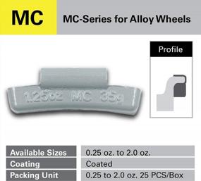 img 2 attached to Efficient Wheel Balancing With CKAuto MC-Series Coated Lead Clip On Weights - 25Pcs/Box