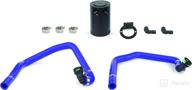 🔵 mishimoto mmbcc-mus4-15pbl: superior blue baffled oil catch can for ford mustang ecoboost 2015+ logo