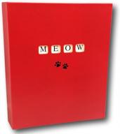 🐾 meow cat kitten picture photo album: cherish your pet's memories in this 4x6 red pet keepsake album logo