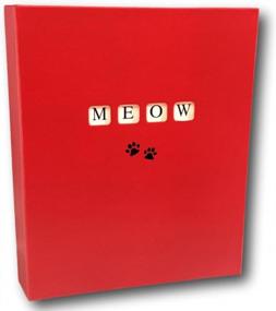 img 2 attached to 🐾 Meow Cat Kitten Picture Photo Album: Cherish Your Pet's Memories in this 4x6 Red Pet Keepsake Album