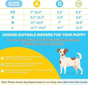 img 1 attached to 3 Pack Reusable, High Absorbency Dog Diapers For Female Dogs - Leak-Proof Rose Pattern - NOYAL Washable