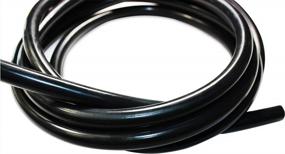 img 2 attached to 6MM(1/4 Inch) Ronteix Universal High Performance Silicone Vacuum Hose Tubing Line - 5 Feet Length (Black)