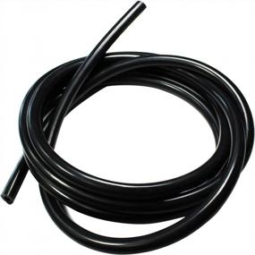 img 1 attached to 6MM(1/4 Inch) Ronteix Universal High Performance Silicone Vacuum Hose Tubing Line - 5 Feet Length (Black)