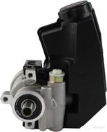 dnj new power steering pump w/reservoir psp1168 for 91-95 jeep grand cherokee 4.0l - no core required! logo