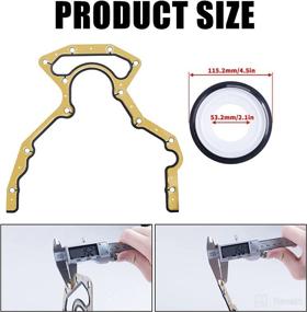 img 1 attached to 🧰 ORAEVY Rear Main Seal Gasket Set - Compatible with GM LS Series Engines: LS1, LS6, LS2, LS3, LQ9, LQ4 - Fits 4.8L, 5.3L, 5.7L, 6.0L, 6.2L - Chevy Silverado, Suburban, Tahoe, Trailblazer - GMC Sierra