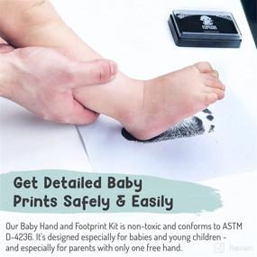 img 2 attached to Forever Fun Times Baby Hand and Footprint Kit: Create Hundreds of Detailed Prints Safely with One Baby Safe Ink Pad