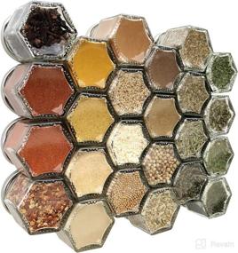 img 4 attached to 🧂 Gneiss Spice Pantry Kit: 24 Organic Seasoning-filled Magnetic Spice Jars (Small Jars) - Enhance your SEO!