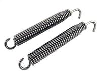 enhance your motorcycle's performance with the outlaw racing stainless steel exhaust pipe muffler springs swivel pair (75mm) логотип