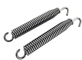 img 2 attached to Enhance Your Motorcycle's Performance with the Outlaw Racing Stainless Steel Exhaust Pipe Muffler Springs Swivel Pair (75mm)