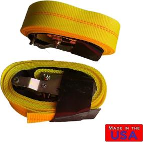 img 1 attached to Motorcycle Tie Down Straps (2 Pack) - 10K Lb Web Break Strength 2&#39