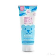 👶 безопасный для детей минеральный солнцезащитный лосьон bare republic baby spf 50: проверено педиатрами, веганский, формула 2021 года - 3.4 унции логотип