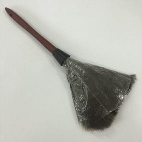 img 2 attached to 15-дюймовая тряпка из страусиных перьев с ручкой из твердой древесины - естественная полнота от Sowder