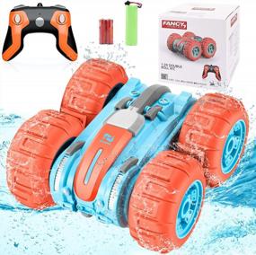 img 4 attached to AMENON Waterproof RC Car For Kids 6-10 Years Old - 2.4Ghz Remote Control Car Toy For Boys - 360° Rotating 4WD Stunt Vehicle - Ideal Christmas Stocking Stuffers Gift For Boys