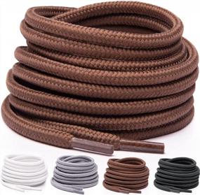 img 4 attached to 5/32″ Thick Round Shoelaces [1 Pair] - Perfect For Shoes, Sneakers & Boots!