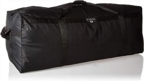 img 2 attached to Go Big With The Gothamite 50-Inch Heavy Duty Duffle Bag: Ideal For Travel, Sports, And Adventure