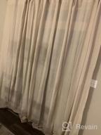 img 1 attached to 🏠 Linen Curtains Natural Linen Blended Rod Pocket Panels: Light Reducing Privacy Drapes for Living Room and Bedroom - Energy Saving Window Treatments (2 Panels, Angora, 52" W x 84" L) review by John Arrow