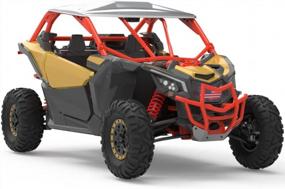 img 1 attached to Red Powder Coated ELITEWILL X3 Front Pre-Runner Bumper For 2017-2022 Can Am Maverick X3 & X3 Max Turbo, Replaces OEM #715003433 And OEM #715002878