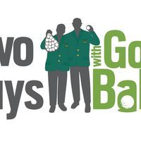 two guys with golf balls logosu
