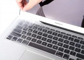img 3 attached to Se7Enline Transparent Keyboard Cover Skin Protector For MacBook Air & Pro - Fits A1369, A1466, A1502, A1425, A1278, A1398, A1286 (2010-2016)