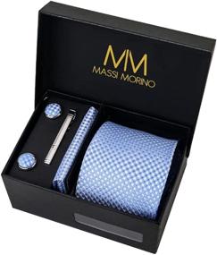 img 4 attached to 🧣 Discover the Elegance of Massi Morino Handkerchief Cufflinks: Italian Men's Accessories