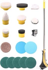 img 4 attached to Electric Scrubber Replaceable Adjustable Extension Cleaning Supplies ~ Household Cleaners