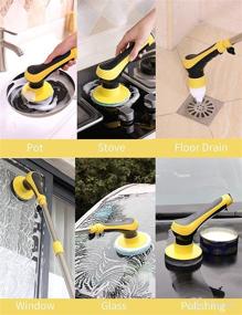 img 3 attached to Electric Scrubber Replaceable Adjustable Extension Cleaning Supplies ~ Household Cleaners