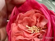 img 1 attached to Realistic UKELER Pink Austin Roses Bouquet - 4 Latex Artificial Flowers For Weddings, Home Decor, Arrangements And Valentine'S Day Gifts review by Jeff Vasquez
