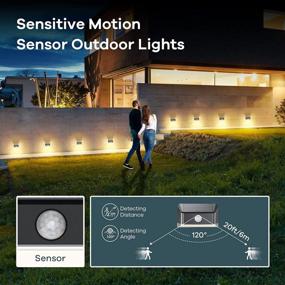 img 1 attached to Illuminate Your Outdoor Space With Linkind'S Solar-Powered Motion Sensor Lights-4 Pack