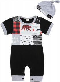 img 4 attached to Bundle Up Your Little One: Stylish And Comfy Romper Bodysuit For Newborn Boys From WALSONER