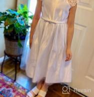 img 1 attached to IGirlDress Flower Girl First Communion Pageant Wedding Birthday Dress review by Roy Ramos