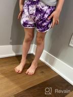 img 1 attached to Girls 5-Pack Athletic Shorts: Breathable Workout Running Printed Dolphin Shorts For Ages 5-16 review by Dylan Hohd