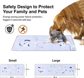 img 2 attached to 🐶 DOGNESS Repellent Mat for Cats and Dogs Behavior Training - Pet Shock Mat for Effective Indoor Furniture Deterrence, 60* 15 Inches - Battery-Operated Electric Fence with 3 Training Modes (Cat Balcony Included)