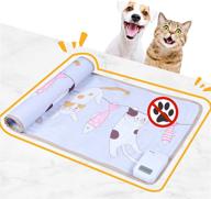 🐶 dogness repellent mat for cats and dogs behavior training - pet shock mat for effective indoor furniture deterrence, 60* 15 inches - battery-operated electric fence with 3 training modes (cat balcony included) logo