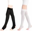 warm up in style with glenmearl heel-hole stirrup leg warmers for women and girls logo