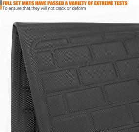 img 2 attached to 🚗 SPEEDPARK Tesla Model 3 Floor Mats, Premium All Weather Anti-Slip Waterproof Floor Liners, Car Interior Accessories - Compatible with Model 3 2017-2022 (1st &amp; 2nd Row, Black)