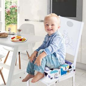img 3 attached to Portable Toddler Booster Seat for Dining Table, Adjustable Cushion for Boys - Optimal SEO